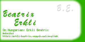 beatrix erkli business card